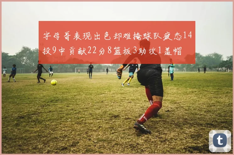 字母哥表现出色却难掩球队疲态14投9中贡献22分8篮板3助攻1盖帽